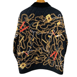 シュプリーム SUPREME 20AW Chains Quilted Jacket ジャケット ブラック Lサイズ 201MT-4666