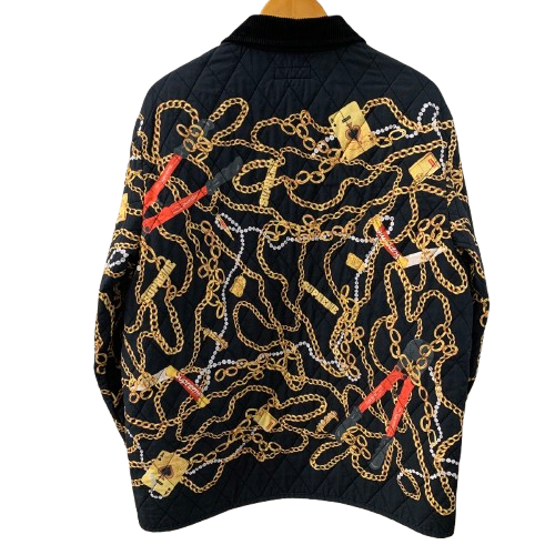 シュプリーム SUPREME 20AW Chains Quilted Jacket ジャケット ブラック Lサイズ 201MT-4666