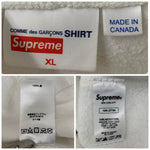 シュプリーム SUPREME × COMME des GARCONS SHIRT Box Logo Hooded Sweatshirt パーカ ホワイト XLサイズ 201MT-4818