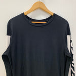 ルイ・ヴィトン LOUIS VUITTON 18SS コットン ロングTシャツ アームプリント イタリア製 RM181 FMB HEY79W ロンT ブラック XSサイズ 201MT-3562