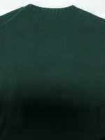 ラルフローレン RalphLauren POLO BEAR SWEATER ポロ ベア セーター クルーネック 刺繍 薄手 長袖 ニット 緑 セーター ロゴ グリーン Sサイズ 104MT-2302