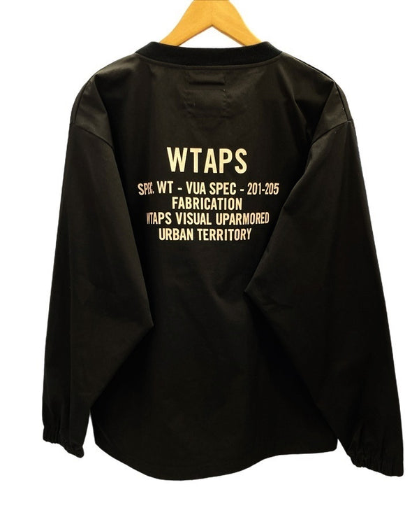 ダブルタップス WTAPS SMOCK LS POLY TWILL スモック プルオーバーシャツ 黒 MADE IN JAPAN 202BRDT-SHM04 サイズ 01 トップスその他 プリント ブラック 101MT-2357