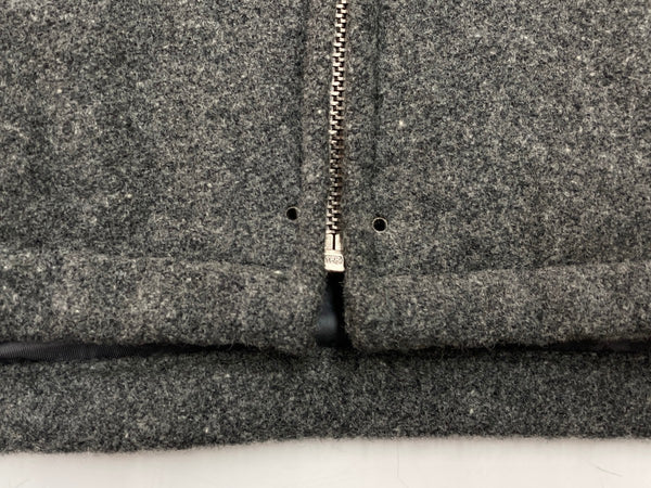 ダブルアールエル RRL 90s 90年代 三ツ星タグ ウール ジップアップ ブルゾン アウター 灰色  ジャケット 無地 グレー 2XLサイズ 104MT-1994