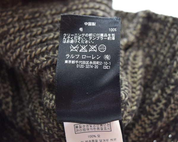 ダブルアールエル RRL ラルフローレン LOW GAUGE SHAWL COLLAR CARDIGAN ローゲージショールカラーカーディガン  カーディガン ブラウン LLサイズ 103MT-2448