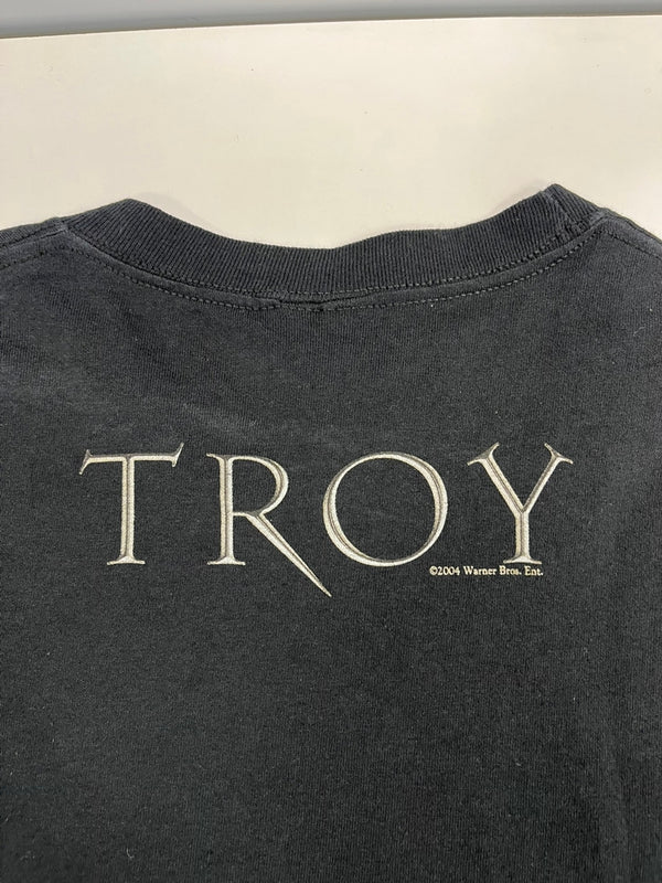 US US古着 00s ©2004 MOVIE TEE ムービーTシャツ 映画 TROY トロイ 黒 Tシャツ ブラック Mサイズ 101MT-4842