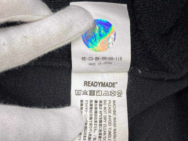 レディメイド READYMADE 20AW PIONCHAM HOODIE フーディー パーカー プルオーバー リバースウィーブ フロントポケット ロゴ 刺繍 BLACK 黒 RE-CO-BK-00-00-118 パーカ ワンポイント ブラック Mサイズ 104MT-1843