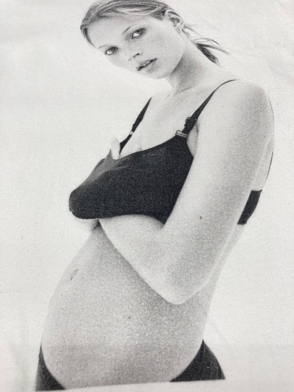 ビオトープ BIOTOP KATE MOSS by DAVID SIMS Photo Tee ケイトモス バイ デイビットスミス フォト Tシャツ 白 BOM-74000-A Tシャツ プリント ホワイト XLサイズ 104MT-1888