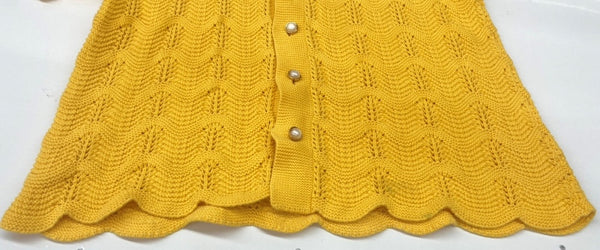 カサブランカ Casablanca Crochet Polo Shirt クロケット ポロ シャツ ニット黄 CASABLANCA22SS-8 半袖シャツ ロゴ イエロー Mサイズ 104MT-1771