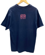 バンドTシャツ BAND-T Nine Inch Nails The Perfect Drug ナインインチネイルズ ザ パーフェクト ドラッグ NIN 古着 Tシャツ プリント ネイビー Lサイズ 101MT-2494