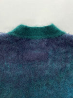 シュタイン stein GRADATION MOHAIR CARDIGAN モヘヤ ナイロン ニット セーター フロントボタン 緑 紫 ST.448 カーディガン グラデーション グリーン Sサイズ 104MT-286