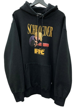 エフティーシー FTC × ピーナッツ PEANUTS CAPSULE COLLECTION シュローダー SCHROEDER HOODY フーディ パーカー 裏起毛 BLACK 黒 パーカ プリント ブラック XLサイズ 104MT-1883