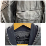 カドヤ KADOYA シングルライダース レザージャケット インナー付 ジャケット ブラック Lサイズ 201MT-4280