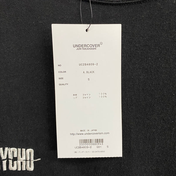 アンダーカバー UNDERCOVER 22AW WIDE TEE PSYCHO JQパッチ UC2B4809-1 Tシャツ ブラック 5サイズ 201MT-3950
