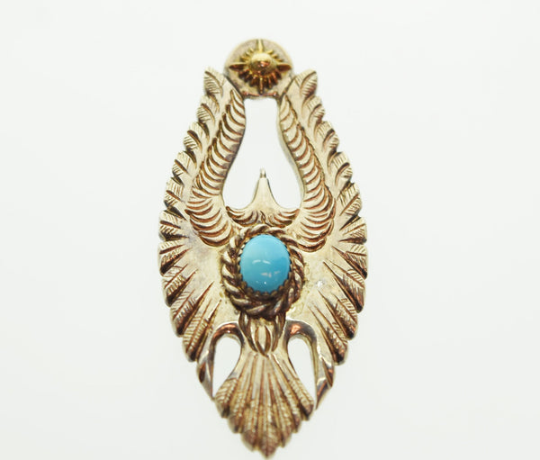 アリゾナフリーダム ARIZONA FREEDOM K18 アクセサリー ペンダント トップ ネックレス イーグル ターコイズ シルバー925 メンズジュエリー・アクセサリー ペンダントトップ シルバー 103G-118