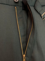 メゾンミハラヤスヒロ Maison MIHARA YASUHIRO 21SS Oversized Saruel Wool Pants オーバーサイズ サルエル ウール パンツ ジップフライ ベルト スラックス MMY 灰 ロゴ A06PT031 ボトムスその他 グレー サイズ 46 104MB-401