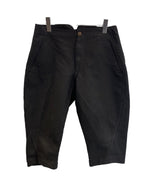 コムデギャルソン COMME des GARCONS HOMME PLUS オム プリュス  ポリ縮絨ショートパンツ 黒 ハーフパンツ ブラック SSサイズ XS 101MB-740