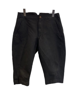 コムデギャルソン COMME des GARCONS HOMME PLUS オム プリュス  ポリ縮絨ショートパンツ 黒 ハーフパンツ ブラック SSサイズ XS 101MB-740