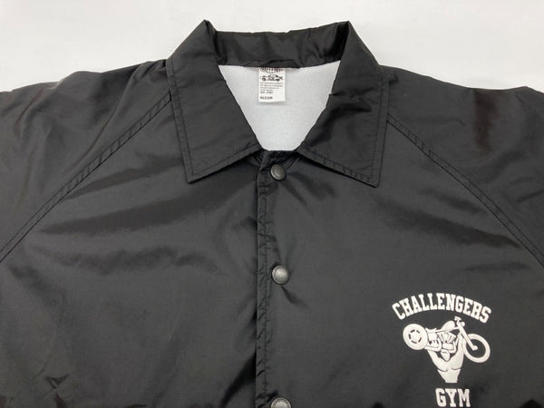 チャレンジャー CHALLENGER GYM COACH JACKET ジム コーチ ジャケット ナイロン 黒 ジャケット プリント ブラック Mサイズ 104MT-1788