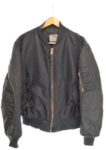 アルファ ALPHA USAF MA-1 フライトジャケット MIL-J-82790J ジャケット ブラック LLサイズ 103MT-3214