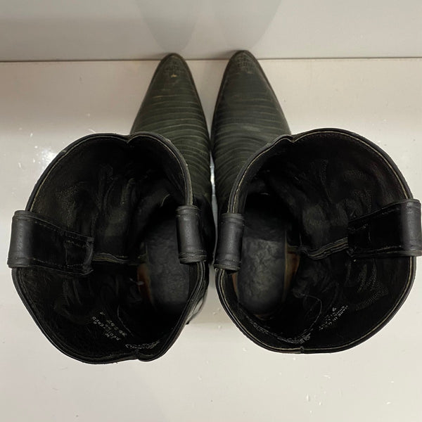 【曜日割引対象外】 ジャスティン JUSTIN ウェスタンブーツ 4709 メンズ靴 ブーツ ウエスタン ブラック 9Bサイズ 201-shoes1504 VB