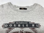 ダブルアールエル RRL 90s 90年代 三ツ星タグ トレーナー EAGLE イーグル SWEAT SHIRT ヴィンテージ VINTAGE ラルフローレン RALPH LAUREN コットン ポリエステル USA製 GRAY 灰色 スウェット プリント グレー Lサイズ 104MT-2042