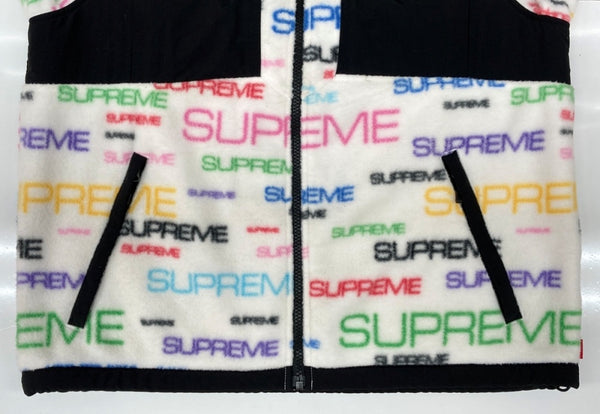 シュプリーム SUPREME × THE NORTH FACE ザ ノース フェイス 21AW STEEP TECH FLEECE JACKET フリース ジャケット ジップアップ アウター NA52101I ジャケット ロゴ マルチカラー Sサイズ 104MT-1862