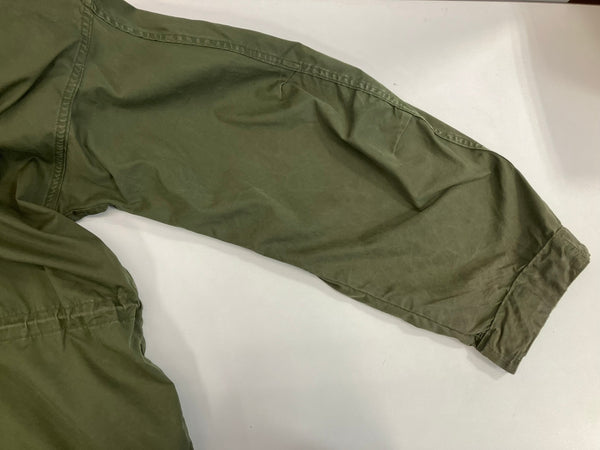 ミリタリー military 70's 70年代 US ARMY 米軍 実物 M-65 フィッシュテールパーカー モッズコート ブラスジッパー シェル フード VINTAGE ヴィンテージ MEDIUM-REGULAR コート カーキ 101MT-4901