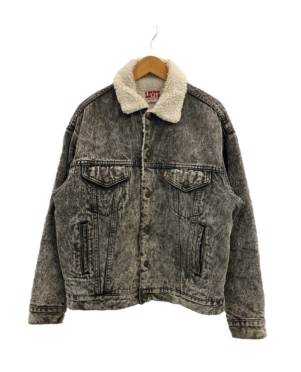 リーバイス Levi's 80s 80's ブラックデニムボアジャケット USA製 ヴィンテージ 黒 70609-0253 ジャケット ブラック Mサイズ 101MT-5293
