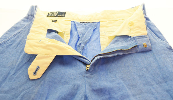 ラルフローレン Ralph Lauren  90's linen リネン スラックス パンツ PP-RL-CS0110 ボトムスその他 ブルー 32/34 103MB-493