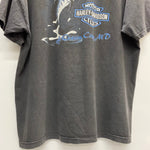 【曜日割引対象外】 ハーレーダビッドソン HARLEY DAVIDSON 2001 LIGHTNING HUGE EMBLEM サンダー USA製 Tシャツ ブラック XLサイズ 201MT-4389 VB