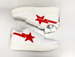 ア ベイシング エイプ A BATHING APE BAPESTA LOW WHITE RED Ghostbusters ベイプスタ ゴーストバスターズ 白 2F23191914 メンズ靴 スニーカー ホワイト 26cm 101-shoes1477