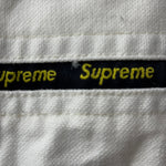 シュプリーム SUPREME 20FW Logo Taping Work Shirt ジャケット ホワイト Mサイズ 201MT-3289