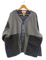 パタゴニア PATAGONIA ReCrafted Worn Wear フリースカーディガン 日本未発売 パッチワーク USA製 16000FA19 XXL カーディガン グレー 101MT-4805