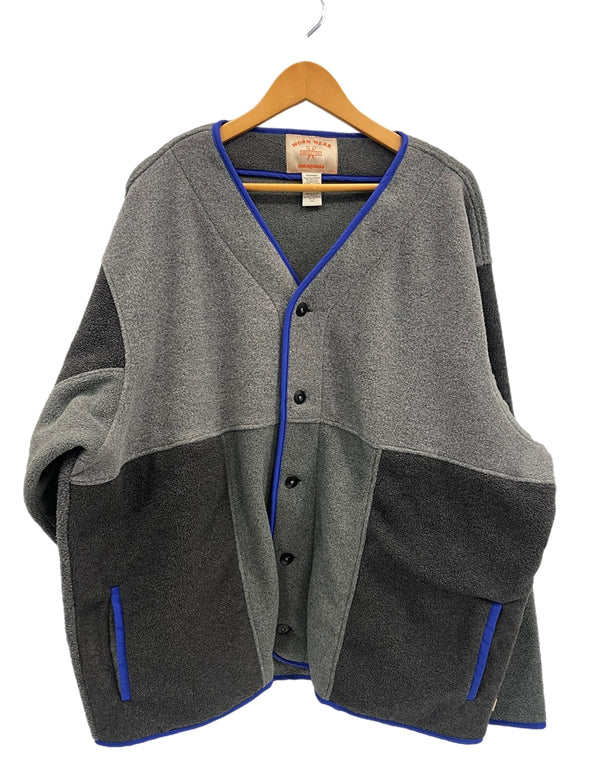 パタゴニア PATAGONIA ReCrafted Worn Wear フリースカーディガン 日本未発売 パッチワーク USA製 16000FA19 XXL カーディガン グレー 101MT-4805