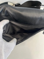 イアパピヨネ ear PAPILLONNER ワイドテープショルダーバッグ 黒無地×ダルメシアン柄テープ レザーバッグ バッグ レディースバッグ ショルダーバッグ・メッセンジャーバッグ ブラック 101bag-194