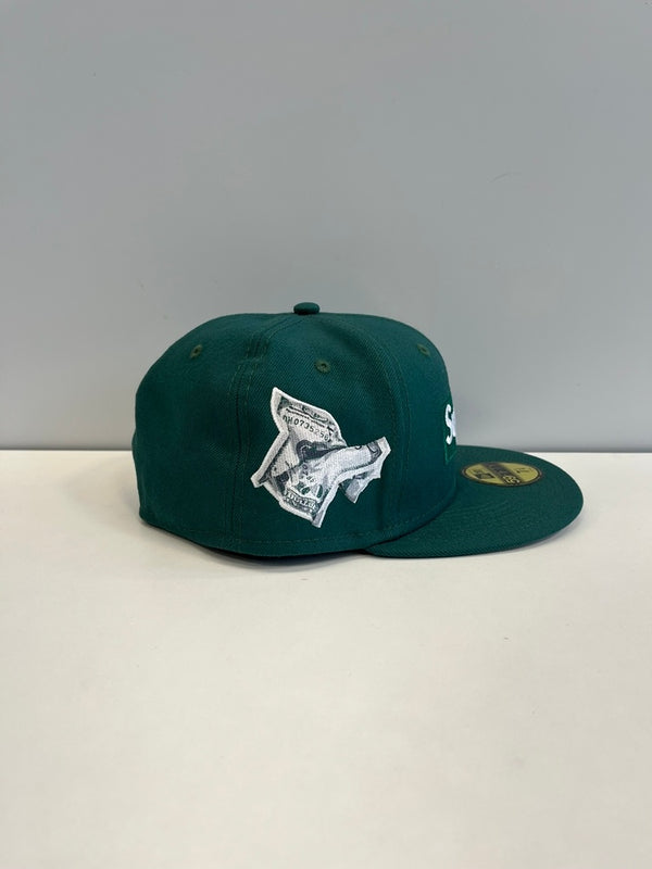 シュプリーム SUPREME ×NEW ERA Money Box Logo ニューエラ マネーボックスロゴ 緑 帽子 メンズ帽子 キャップ グリーン 101hat-178