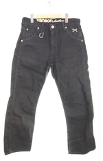 バンソン  VANSON  ダック ワークパンツ シンチバック ボトムスその他 ブラック 34 103MB-663