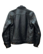 ハイラージレザーズ HIGH LARGE LEATHERS 3rd Type Broken Arrow ブロークン アロー 革ジャン Gジャン ホースハイド バイカー ライダース ジャケット 黒 サイズ36 ジャケット 無地 ブラック 104MT-2224