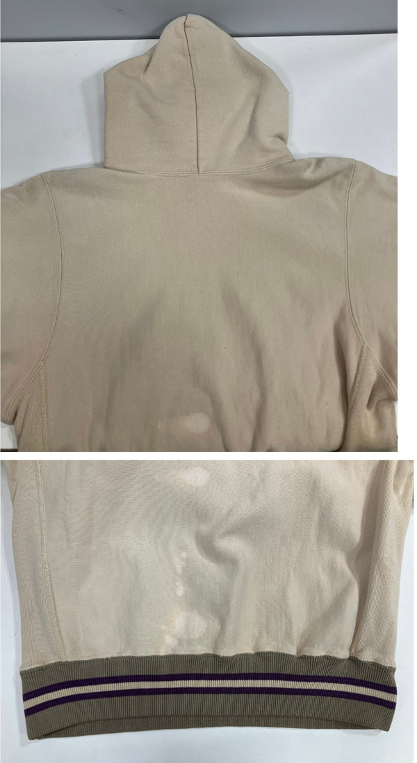 チャンピオン Champion 90's 90年代 ヴィンテージ vintage 刺繍タグ リバースウィーブ REVERSE WEAVE スクリプトロゴ リブライン アメリカ製 MADE IN USA パーカ ベージュ Mサイズ 101MT-4857