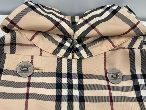 バーバリー Burberry LONDON バーバリーロンドン ノバチェック スプリングコート ジャケット チェック柄 トレンチ ダブルボタン ベルト FCA82-069 ジャケット ベージュ Mサイズ 38 101LT-110