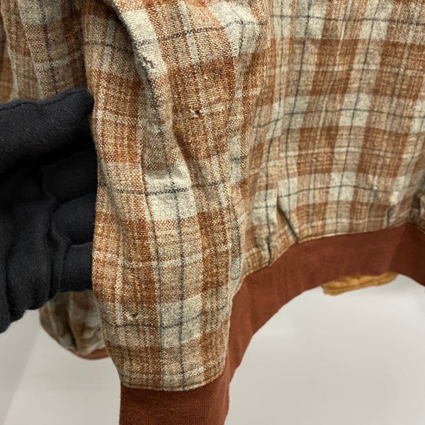 【曜日割引対象外】 ヴィンテージ vintage ~60's チェック ウール ジャケット ブラウン 201MT-4785 VB