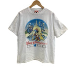 US US古着 90's 90年代 MICKEY INC WALT DISNEY WORLD 25 YEAR ディズニー ミッキー ファンタジア Vintage ヴィンテージ Tシャツ ホワイト Mサイズ 101MT-4433