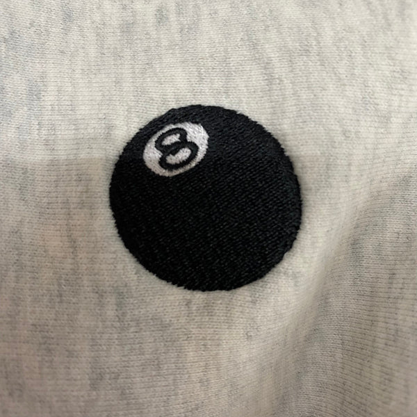 ステューシー STUSSY エイトボール パーカ グレー Mサイズ 201MT-4562