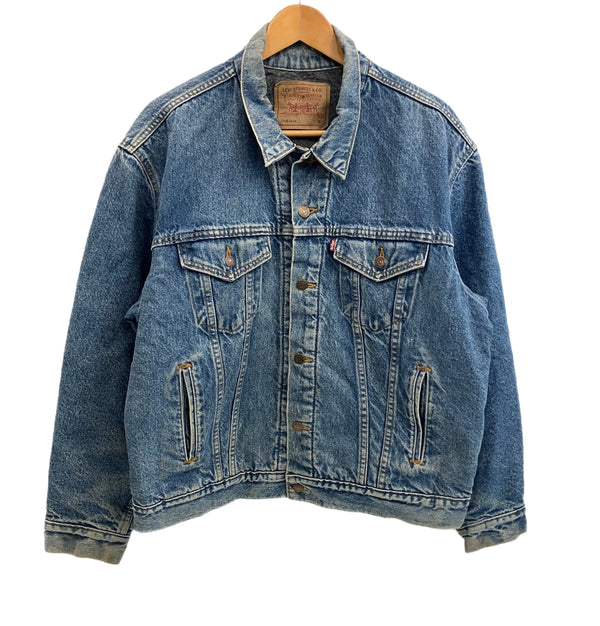 リーバイス Levi's 80’s～90's 80~90年代 ボタン裏527刻印  デニムジャケット Gジャン ブランケット付き MADE IN USA アメリカ製 VINTAGE ヴィンテージ 70506-0316 46 ジャケット ブルー Lサイズ 101MT-4762
