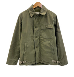 ミリタリー military 80's 80年代 US NAVY 米軍実物 A-2 デッキジャケット VINTAGE ヴィンテージ ジャケット カーキ Sサイズ 101MT-5037