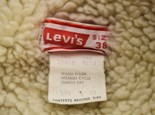 リーバイス Levi's 70年代 70's USA製デニムボアジャケット  70608 38 ジャケット ブルー 103MT-3411
