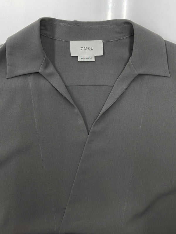 ヨーク YOKE 20SS SHIRTS CARDIGAN シャツ カーディガン テーラード 薄手 ジャケット 灰 YK20SS0096SH ジャケット 無地 グレー Mサイズ 104MT-1624