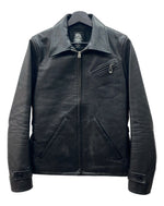 アカンサス ACANTHUS LEATHER JACKET レザー ジャケット シングル ライダース バイカー レーサー アウトドア アウター 黒 ジャケット 無地 ブラック Mサイズ 104MT-1698