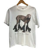 ヴィンテージ vintage 90’s 90年代 FRUIT OF THE LOOM ウィリアムウェグマン William Wegman Dog 犬 フォト 写真家 アートT アメリカ製 MADE IN USA Tシャツ ホワイト Mサイズ 101MT-4171
