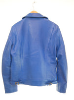 レトログレード Retro Grade Seep LETHER W RIDERS JACKET シープレザー ダブル ライダース ジャケット 793-4950002 ジャケット ブルー Mサイズ 103MT-3114